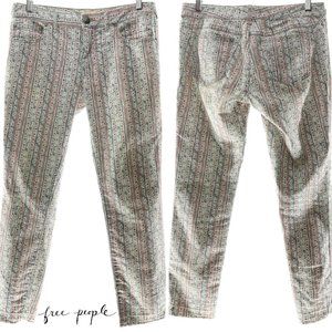 Free People Multicolor Striped Straight Leg Pants
